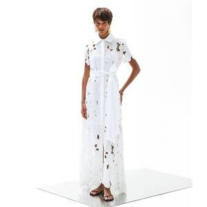 NEW LACE THE LABEL anafi maxi dress in white